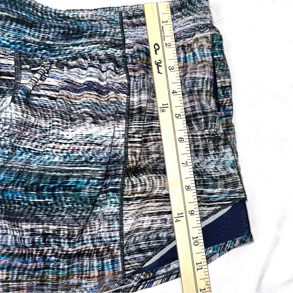 lululemon athletica Blue Gray Multicolor Athletic Shorts